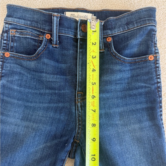 Madewell 10” rise skinny jeans, size 23 dark blue - Picture 6 of 9